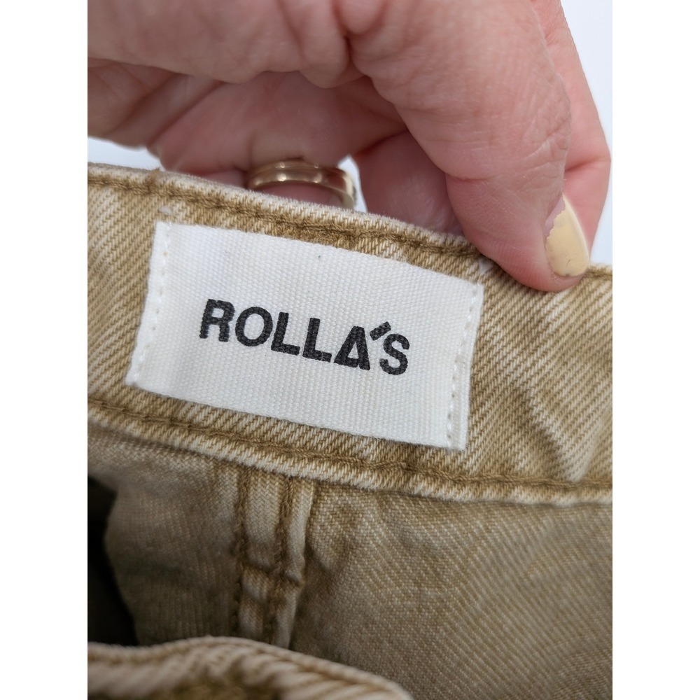 Rollas Dusters Jeans Women 29 Tan High Rise Slim Denim Ankle Earthy Casual Boho - Picture 5 of 9